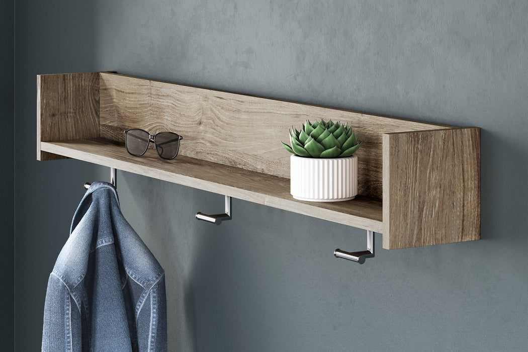 Oliah Wall Mounted Coat Rack w/Shelf Homeline Furniture