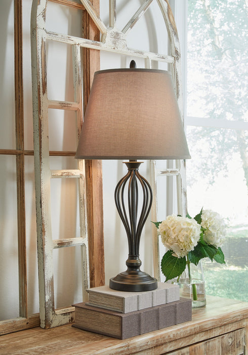 Ornawell Metal Table Lamp (2/CN) Homeline Furniture