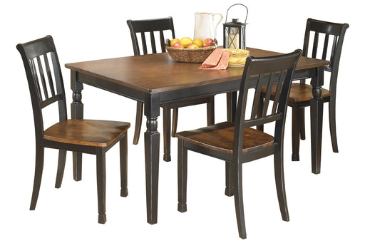 Owingsville Dining Table and 4 Chairs Homeline Furniture