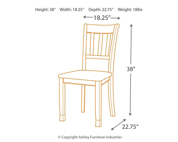 Owingsville Dining Table and 6 Chairs Homeline Furniture