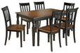 Owingsville Dining Table and 6 Chairs Homeline Furniture