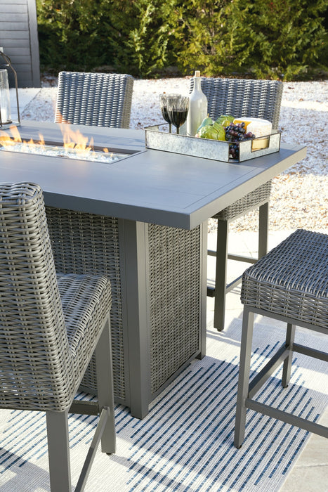 Palazzo Outdoor Counter Height Dining Table with 4 Barstools Homeline Furniture