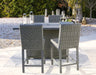 Palazzo Outdoor Counter Height Dining Table with 4 Barstools Homeline Furniture