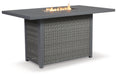 Palazzo RECT Bar Table w/Fire Pit Homeline Furniture