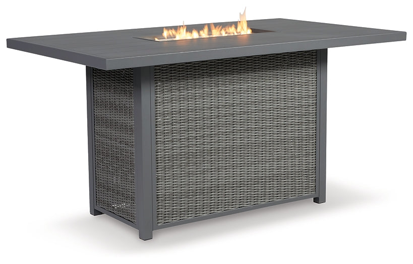 Palazzo RECT Bar Table w/Fire Pit Homeline Furniture