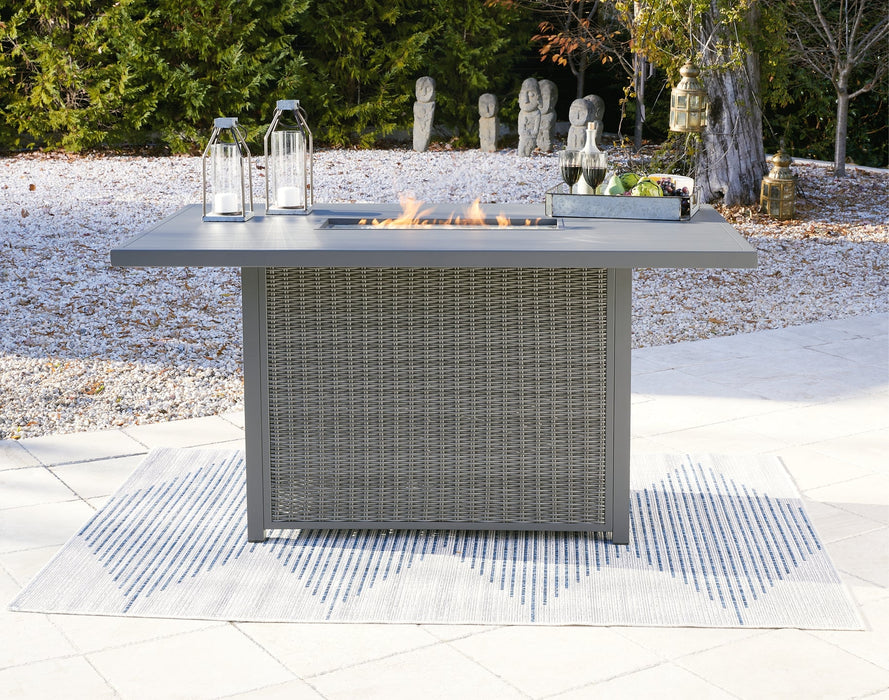 Palazzo RECT Bar Table w/Fire Pit Homeline Furniture