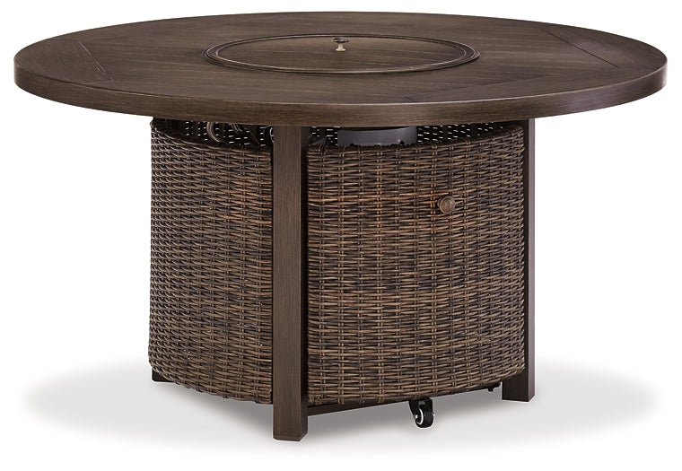 Paradise Trail Round Fire Pit Table Homeline Furniture