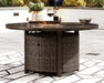 Paradise Trail Round Fire Pit Table Homeline Furniture