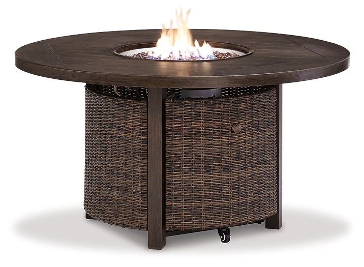 Paradise Trail Round Fire Pit Table Homeline Furniture