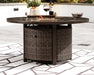 Paradise Trail Round Fire Pit Table Homeline Furniture