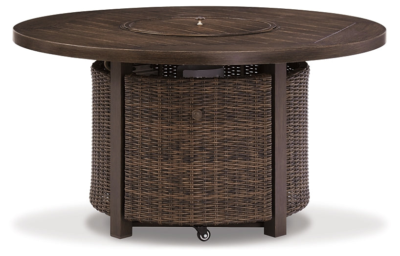 Paradise Trail Round Fire Pit Table Homeline Furniture