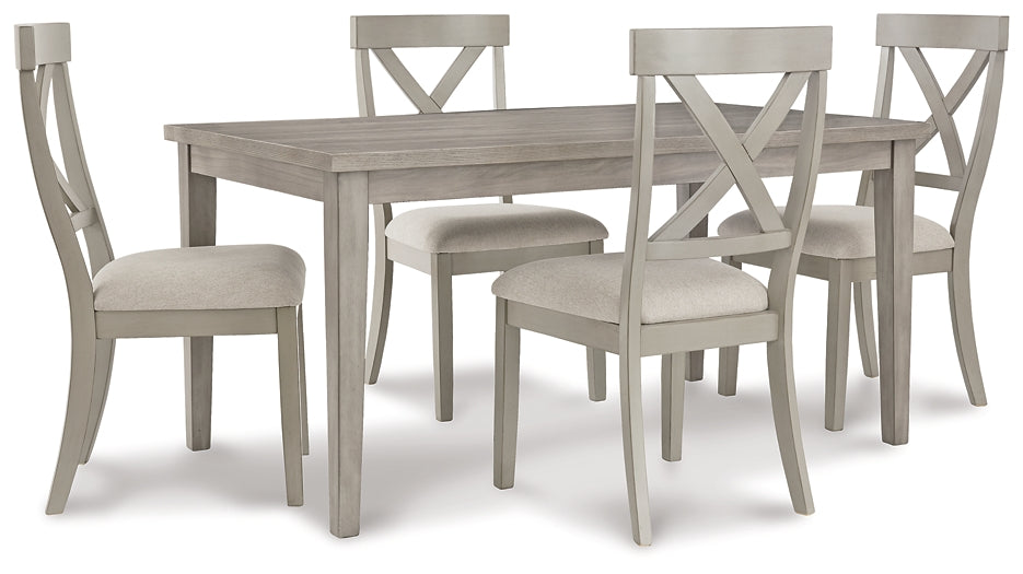 Parellen Dining Table and 4 Chairs Homeline Furniture