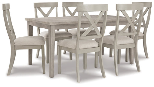 Parellen Dining Table and 6 Chairs Homeline Furniture