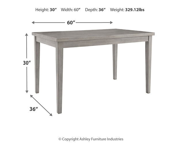 Parellen Rectangular Dining Room Table Homeline Furniture