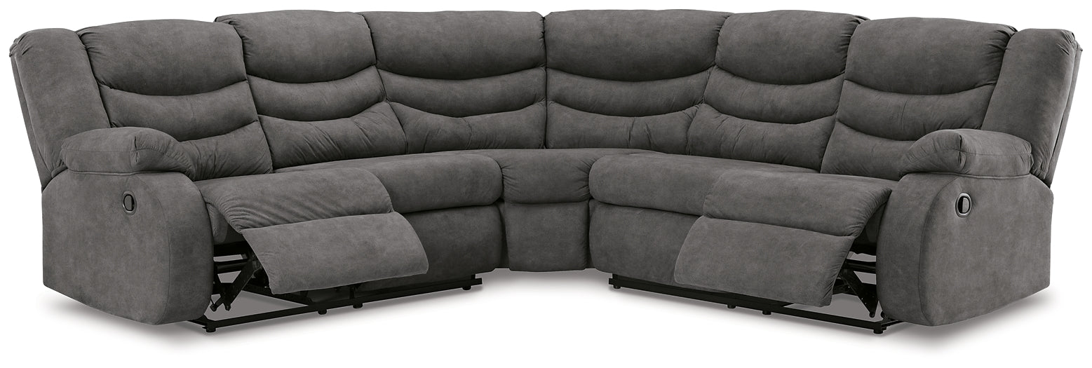 Partymate 2-Piece Reclining Sectional Homeline Furniture