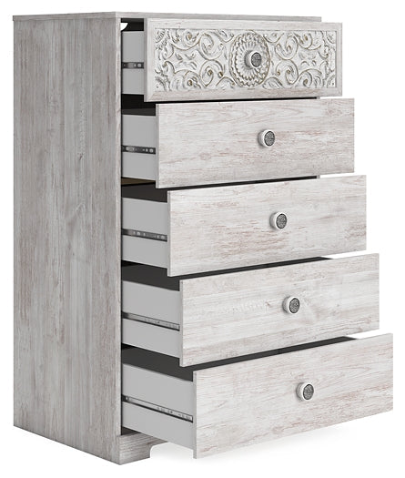 Paxberry Five Drawer Chest Homeline Furniture