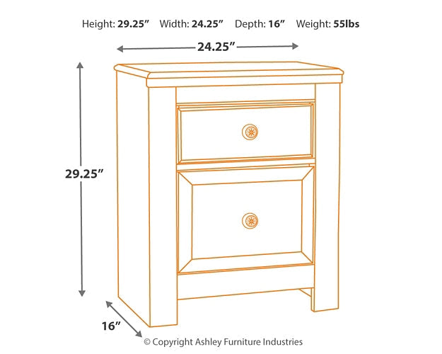 Paxberry King Panel Bed with Mirrored Dresser, Chest and 2 Nightstands Homeline Furniture