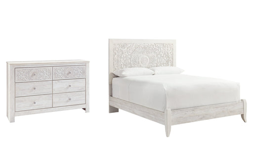 Paxberry Queen Panel Bed with Dresser Homeline Furniture