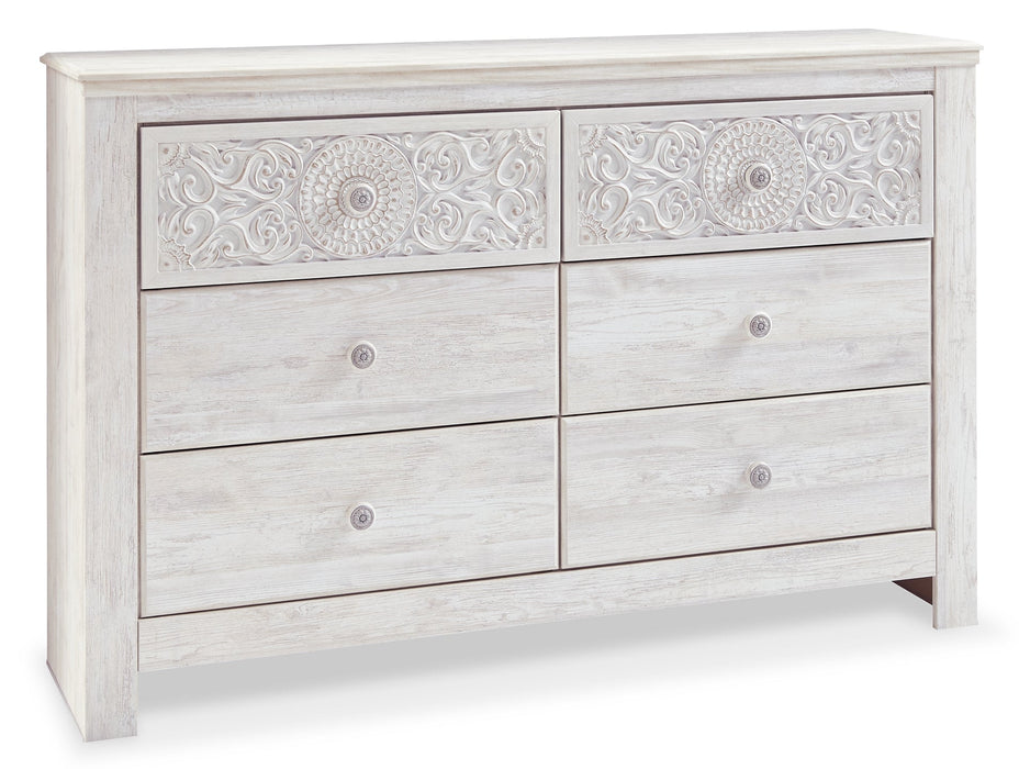 Paxberry Queen Panel Bed with Dresser Homeline Furniture