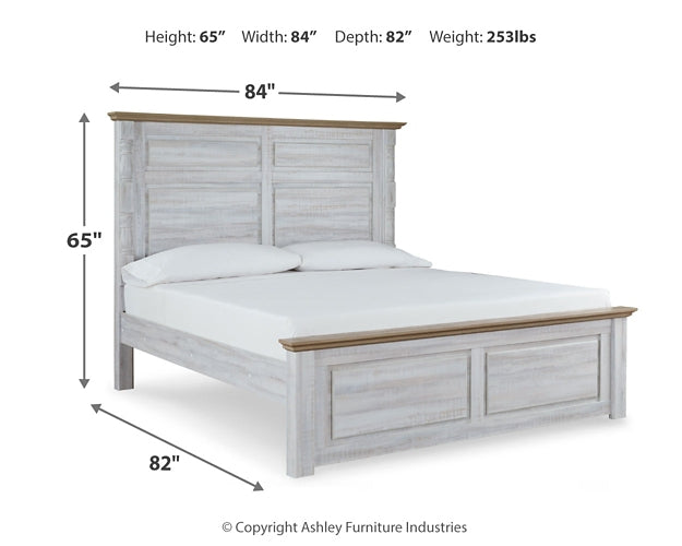 Haven Bay King Panel Bed with Dresser