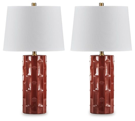 Jacemour Ceramic Table Lamp (2/CN)