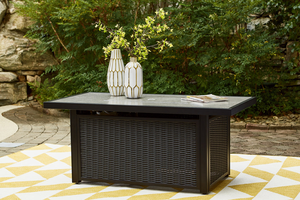 Beachcroft Rectangular Fire Pit Table