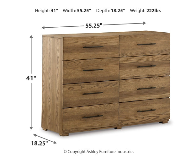 Dakmore Queen Upholstered Bed with Dresser