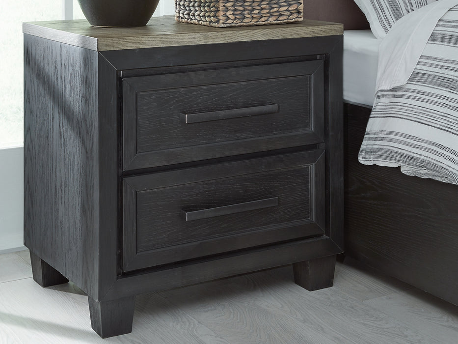 Foyland Two Drawer Night Stand